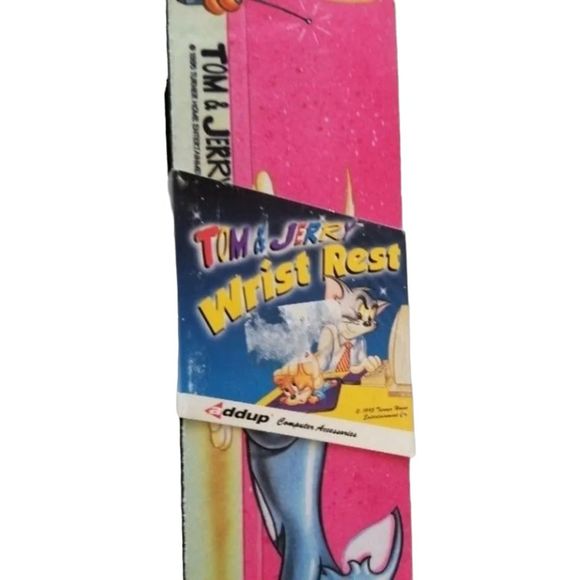 Vintage 90s Tom & Jerry Keyboard Wrist Rest Easy Typing Pain Relief Home Office - Picture 2 of 9